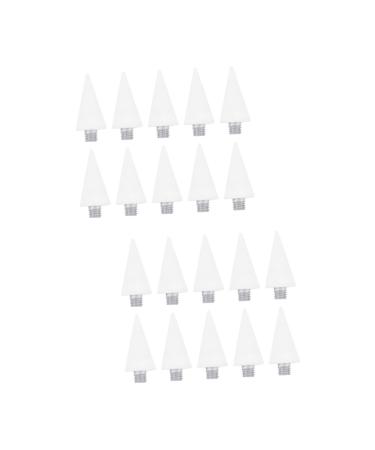 DOITOOL 20 Pcs Manicure Point Drill Pen Diy Wax Replacement Nails Drill Picking Pen Head Pedicure Sponge Scrubber Nail Tools Nail Art Pencil Head White Double Head Nail Drill Acrylic