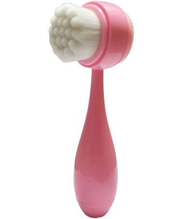 1 Piece (Pink) Face Cleansing Brush MYMOOSH Double Side Facial Brush with Soft Bristles for Face Cleansing Skin Care Silicone Face Brush for Facial Scrub Exfoliating Massaging