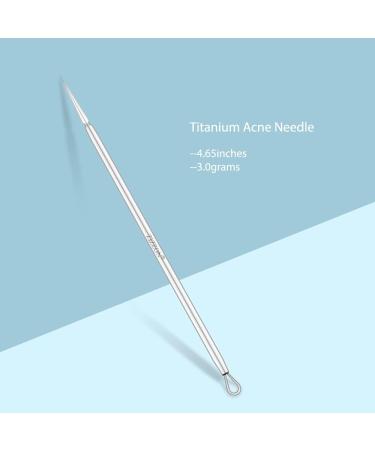 ZIZZON Titanium Lancet Acne Blackhead Remover Tool - Skin Pimple Extractor - Buy Online on GoSupps.com