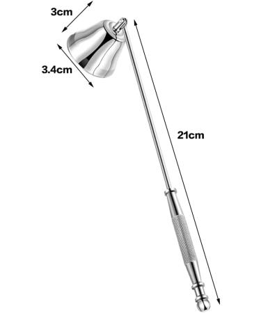 TFsylisa Stainless Steel Candle Extinguisher | Long Handle Bell-Shaped Snuffer | Premium Candle Accessory for Wick Flame Control - Buy Online on GoSupps.com