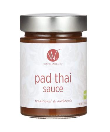 WATCHAREE'S Pad Thai Sauce | Vegan & Non-GMO | Authentic Traditional Thai Recipe | 13.3oz Jar (Pad Thai, 1 pack) Pad Thai Sauce 13.3 Ounce (Pack of 1)