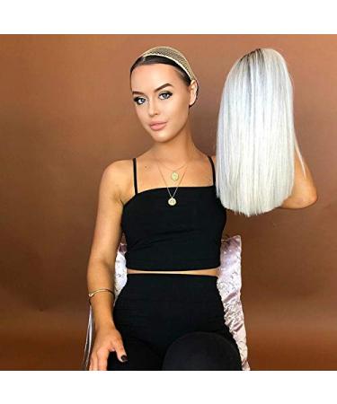 Shop Women's Short Bob Wig - Blonde & Black Straight Cosplay Anime Hair - 80s Party Style - Buy Online on GoSupps.com