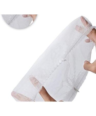 100PCS 24.8inch White Disposable Bouffant Caps with Elastic Edge - Ideal for Spray Salon, Home Baking, Labs & Hospitals - Buy Online on GoSupps.com