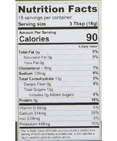 Pride Of India Nonfat Dry Milk Powder - Protein & Calcium Rich - 20oz Jar - Buy Online on GoSupps.com
