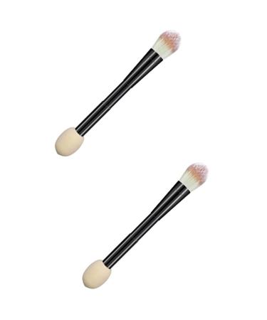 FRCOLOR Double-Ended Makeup Brush Set - 2 Fluffy Brushes for Foundation & Concealer | Non-Latex Blending Sponge - Perfect for Flawless Makeup - Buy Online on GoSupps.com