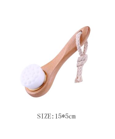 1PC Bamboo Charcoal Facial Cleansing Brush - Manual Pore Exfoliation & Makeup Removal - Buy Online on GoSupps.com