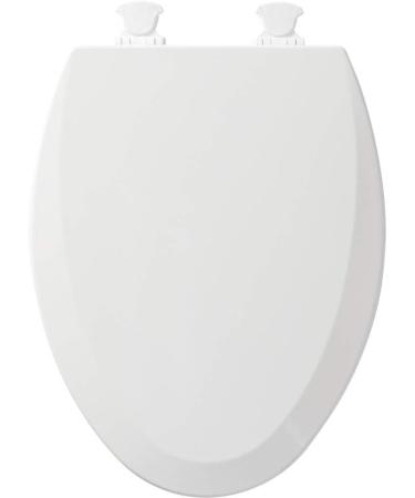 Bemis 1500EC 390 Elongated Toilet Seat - Lift-Off Wood, Cotton White | 1-Pack - Buy Online on GoSupps.com
