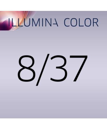 Wella Illumina Color Permanent Hair Color No. 8/37 Light Gold Brown Blonde 60ml - Pack of 1 - Buy Online on GoSupps.com
