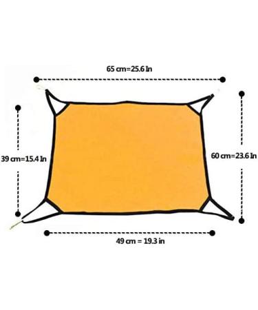 MICHLEY Pet Cat Cage Hammock - Yellow | Comfortable and Stylish Resting Spot for Your Feline Friend - Buy Online on GoSupps.com