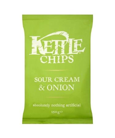 Sour Cream & Onion Kettle Chips 6x150g