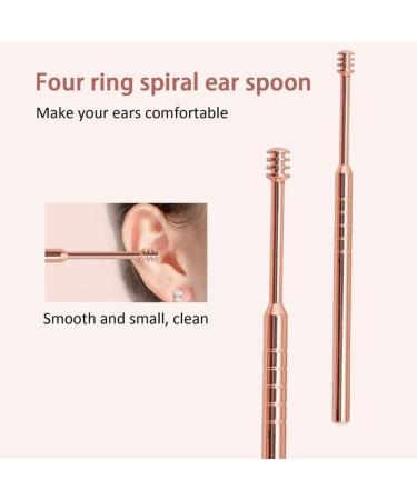6 Pcs Stainless Steel Spiral Ear Wax Removal Cleaner Set - HB9418SV - Buy Online on GoSupps.com