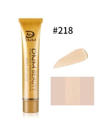 DNM Waterproof Full Skin Concealer Foundation Cream - Color 218 | Correct Scars, Acne, Spots, Tattoo | Under-eye Cover-up - Buy Online on GoSupps.com