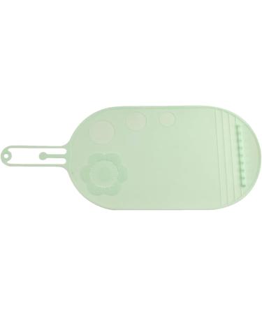 Silicone Cleaning Mat - Makeup Brush Cleaning Mat | Cleaning Brush | Soft Silicone Wash Scrubber | Portable Cosmetic Cleaning Pads green - Buy Online on GoSupps.com