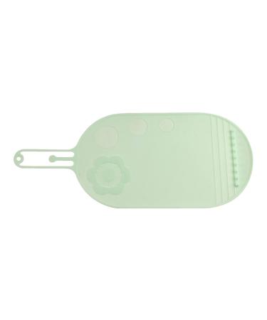 Meindin Brush Cleaning Mat Gentle Silicone Makeup Brush Cleanser | Brush Clean Pad Cosmetic Cleaning Pads Portable Cosmetic Brush Scrubber Mat Pad for Foundation Brush green