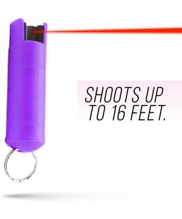 Maximum Strength MC 1.44 Pepper Spray Keychain for Self Defense - 8 Pack Wholesale Bundle (Purple/Pink) - Ideal for Resale - Buy Online on GoSupps.com