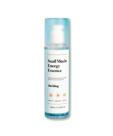 Snail Mucin 90% Energy Essence 3.38 Fl.Oz 100ml Hydrating Serum for Acne-Prone Dry Dehydrated Skin Cruelty Free Korean Skincare