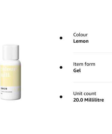 Colour Mill 20ml Oil Based Food Colouring - Lemon Yellow - Buy Online on GoSupps.com