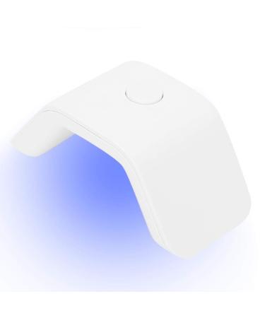 Mini Nail Dryer Portable UV/LED Dual Light Source Nail Gel Polish Drying Lamp Suitable For Use With A Single Finger Mini Manicure Lamp(#1)