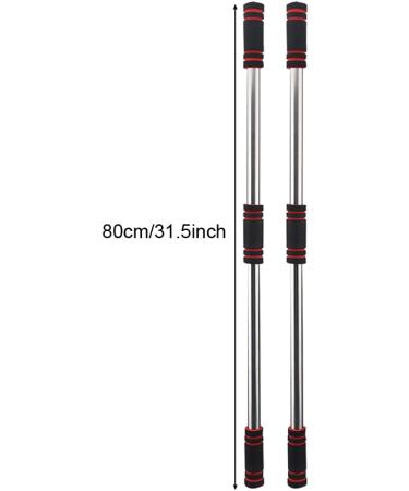 2pcs Yoga Sticks Stretching Tool for Posture Correction & Humpback Correction - 80cm/31.5inch Durable Body Shaping Gym Stick for Indoor Sports - Buy Online on GoSupps.com