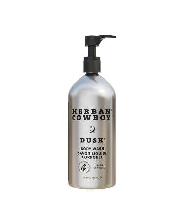 Herban Cowboy Body Wash Rich Cologne Scent Enhanced with Plant-Powered Ingredients Vegan Body Wash (Dusk 30 Ounce Aluminum Bottle)