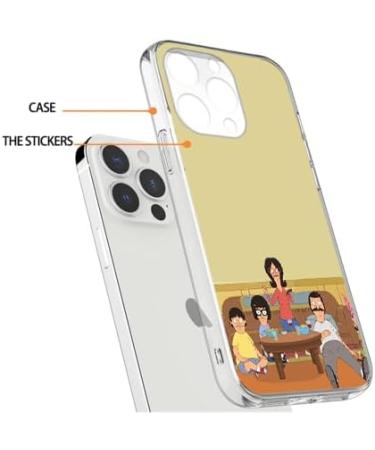 FANPINFANDO Compatible for iPhone 15 Pro Case Pure Burgers Clear Family Sneak See TPU Shockproof Funny Animated Series Phone Cover Beige iPhone 15 Pro - Buy Online on GoSupps.com