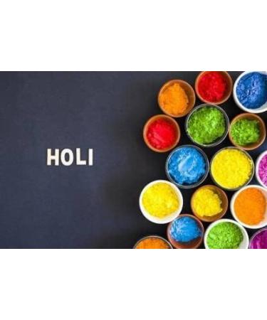Holi Colour Herbal Gulal Yellow 250 GMS 1 Shades| NonToxic | Eco Friendly - Buy Online on GoSupps.com