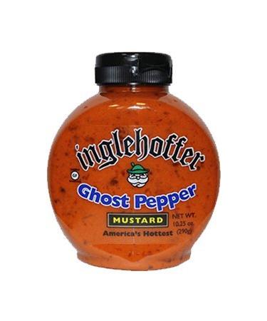 Inglehoffer Ghost Pepper Mustard, 10.25 Oz Squeeze Bottle 10.25 Ounce (Pack of 1)