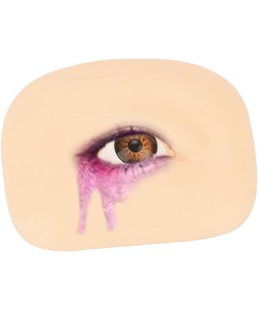 Ipetboom 2pcs Makeup Practice Skin Eyeshadow Fake Skin for Training Reusable Silicone Skin Washable Eye Plate - Buy Online on GoSupps.com
