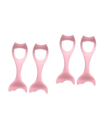 FOMIYES 4 Pcs Mascara Brush Silicone Molds Makeup Eyeshadow Lash Tool Lipstick Wearing Aid Seal Make up Girl