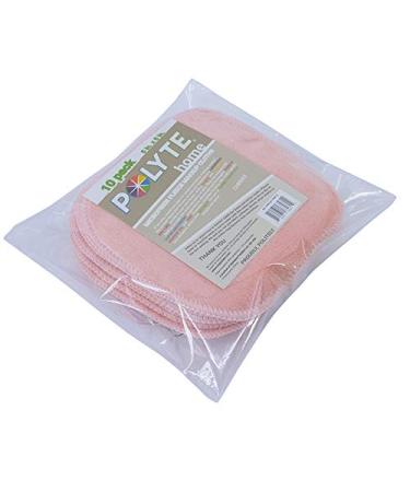 Polyte Premium Die-Up Cloths - Hypoallergenic Microfiber Fleece 10 Pack (13x13 cm Pink) - Chemical-Free and Eco-Friendly Cleaning Solution - Buy Online on GoSupps.com