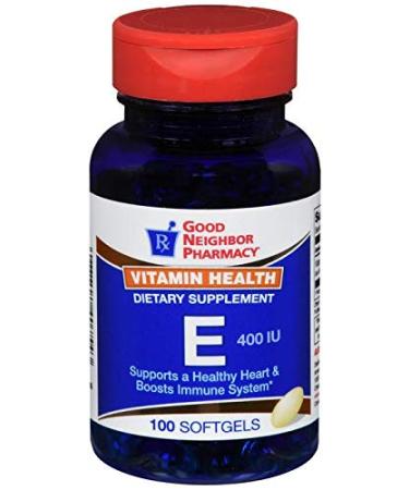 Good Neighbor Pharmacy Vitamin Health Dietary Supplement E 400 Iu 100 Softgels