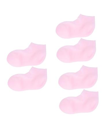 FRCOLOR 3 Pairs Protective Socks Foot Moisturizing Socks Heel Socks Moisture Socks for Dry Feet Women Socks High Heels Stockings Moisturizing Treatment Socks Miss Lotion Cotton Socks Sebs