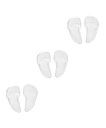 3pcs Pair Foot Care Insole Footful Arch Support Insoles Heel Pads Silicone Gel Arch Pad Forefoot Gel Pad