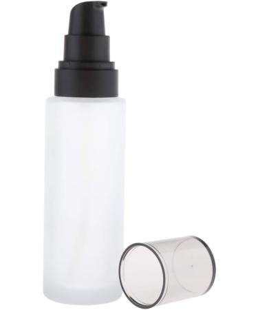 100ml Empty Refillable Glass Pump Dispenser - Cream & Makeup Spray Bottle with Plastic Pump & Lid for International Shipping - Buy Online on GoSupps.com