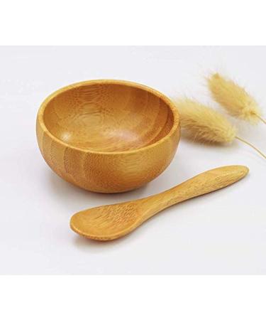 Eco Bamboo Mixing Bowl | Small Facial Skin Care DIY Tool Set | Perfect for Homemade Cosmetics - Buy Online on GoSupps.com