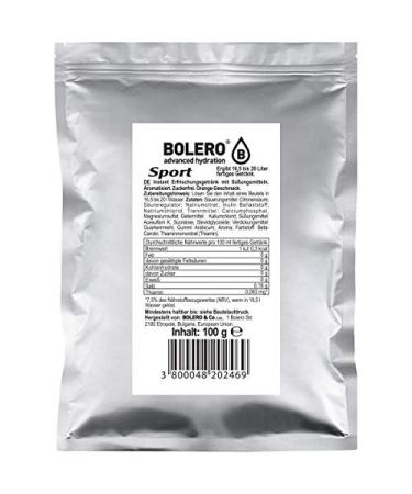 Bolero Bolero Drinks Powdered Drink 100g (Isotonic Sport Orange)