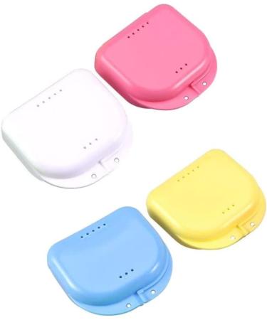 Buy Latrate 4-Piece Tooth Boxes - Cute & Portable Denture Storage with Breathable Design | International Shipping - Buy Online on GoSupps.com
