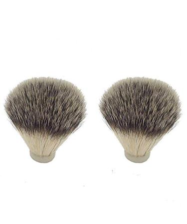 2 Pieces Badger Hair Nylon Shaving Brush Knot for Men Hair Removal Cutting Men Facial Cleaning Device