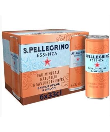 San Pellegrino Essenza Peach & Melon 24x33cl - Buy Online on GoSupps.com