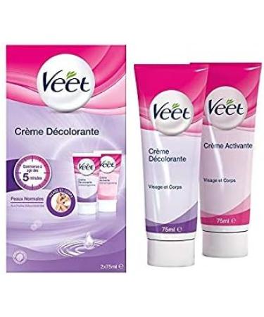 VEET Bleaching Cream for Face and Body 2 x 75 ml Bottles Pack of 2 - Buy Online on GoSupps.com