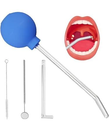 Remove the almond stones 2 pieces with tooth mirror cup glass tonsil stone removal with tooth mirror cup glass for almond stones made of borosilicate glass tonsil stone remover tools