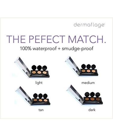 Dermaflage Waterproof Concealer Palette | 3 Medium Shades for Flawless Skin - International Shipping Available - Buy Online on GoSupps.com