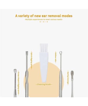 Portable Ear Cleaner Stainless Steel Ear Spoon Set Stainless Steel Ear Wax Remover Reusable Stainless Steel Ear Wax Remover Set Ear Wax Easily Removed Ideal for Personal and Home Use Silver - Buy Online on GoSupps.com