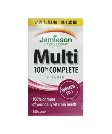 Jamieson 100% Complete Multivitamin for Women 50+ 150 caplets