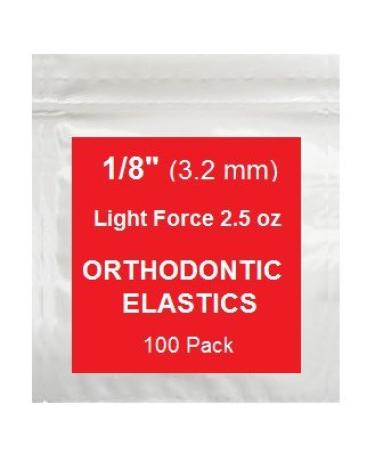 Neon Orthodontic Elastic Rubber Bands 1/8 Inch 100 Pack - Small Rubberbands for Braces, Dreadlocks, Hair Braids, Tooth Gap Fix | Includes Free Elastic Placer - Light Force 2.5 Ounce - Buy Online on GoSupps.com