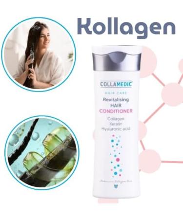 Global Nutrition sro Revitalizing hair conditioner with keratin collagen and panthenol antiaging care with hyaluronic acid for women and men 200 ml - Buy Online on GoSupps.com