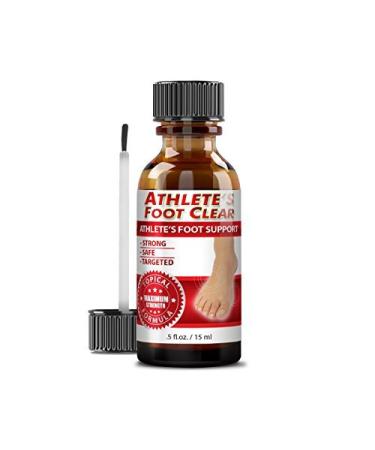 Athlete's Foot Clear - Stop Itching Restore and Maintain Healthy Feet - Tea Tree Oil Aloe Vera Undecylenic Acid - 1 Bottle - Made in The USA