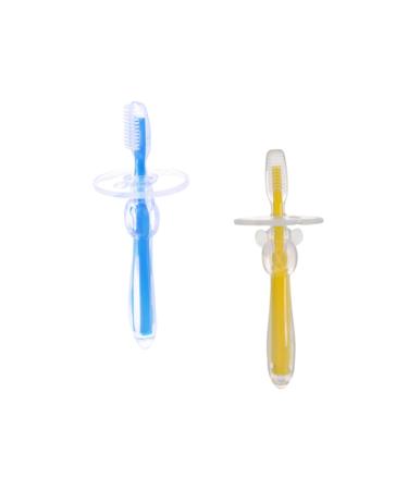 Soesfoufu 2st bristle toothbrush toy for children toothbrush for children silicone baby finger toothbrush silicone toothbrushes bite healthcare toddler