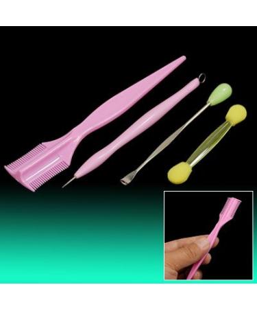 Ruilogod Ear Wax Remover Sponge Eyebrow Comb Blackhead Extractor