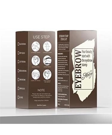 Buy Eyebrow Stamp & Stencil Kit - Smudge-Proof Waterproof 24 Reusable Stencils for Natural Brows - Ideal for Beginners (Medium Brown - Buy Online on GoSupps.com